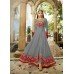 GORGEOUS GREY SLIT STYLE LONG ANARKALI DRESS 2301-G